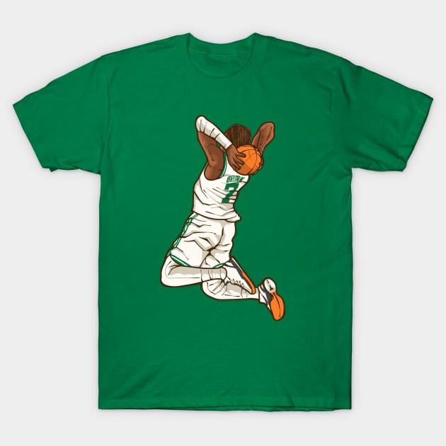 Jaylen Brown Dunk T-Shirt by rattraptees